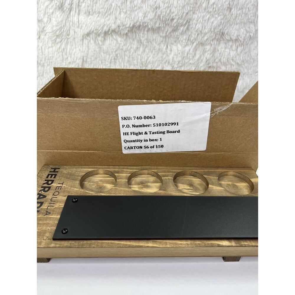 Tequila Herradura Tequila Tasting Tray Shots Wood Bar Chalk Man Cave NEW - Picture 7 of 10